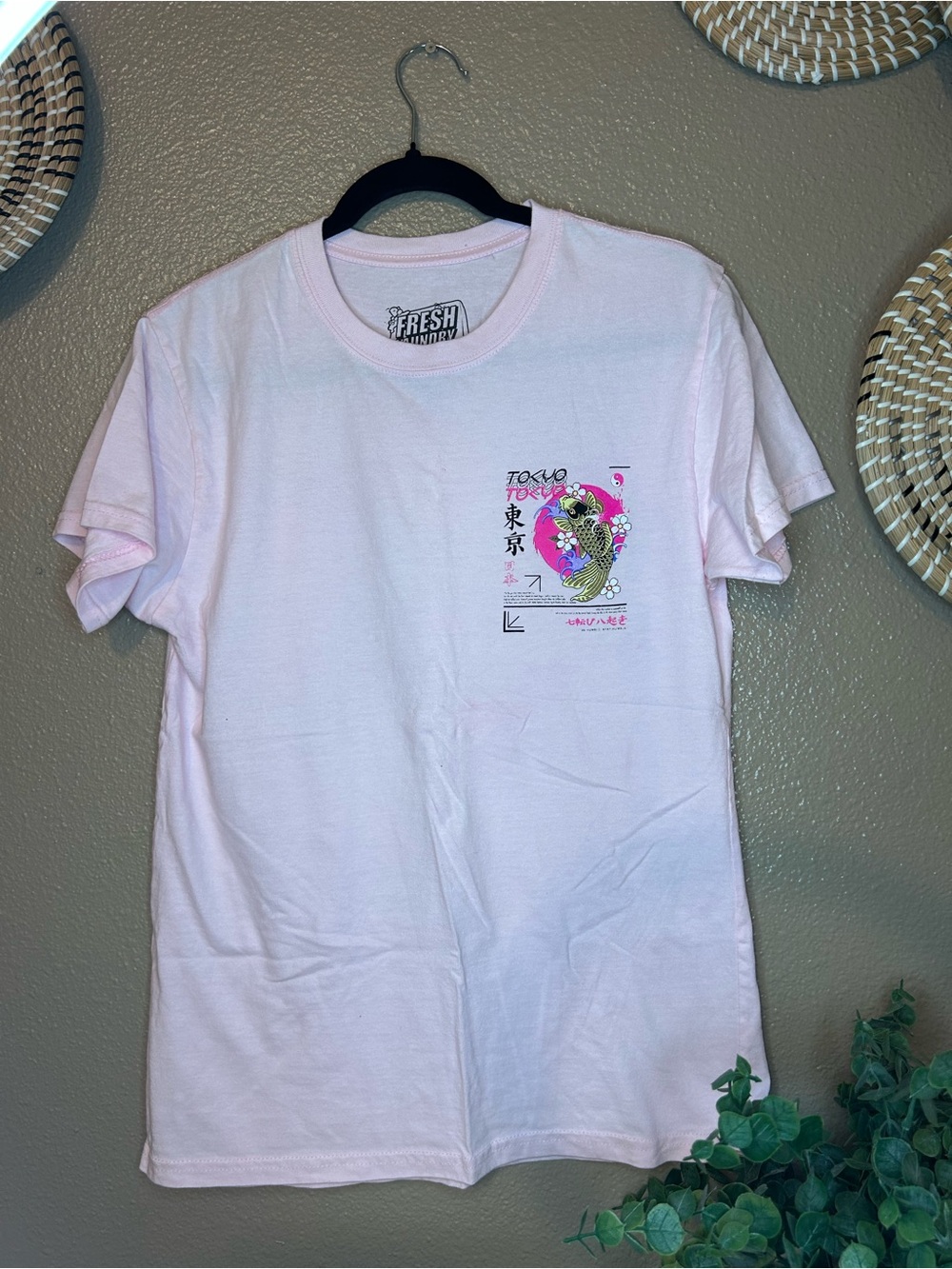 Fresh Laundry Tokyo Graphic Tee - Light Pink